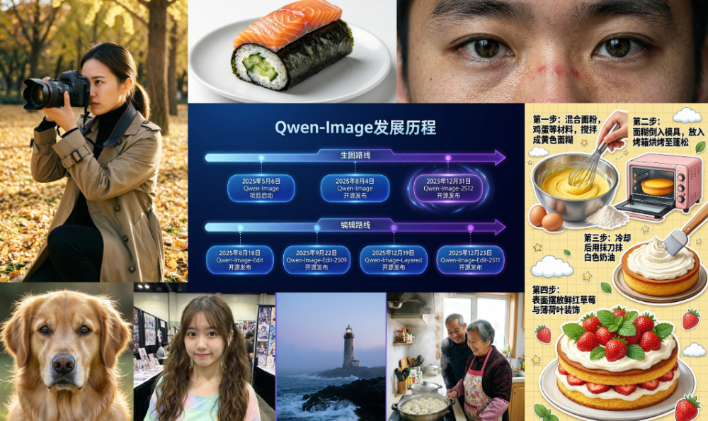 阿里通义新年礼物：开源最强Qwen-Image-2512版本告别AI塑料感与文字乱码(图1)