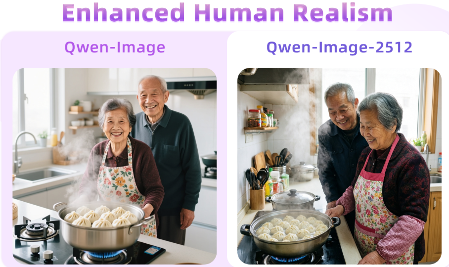 阿里通义新年礼物：开源最强Qwen-Image-2512版本告别AI塑料感与文字乱码(图5)